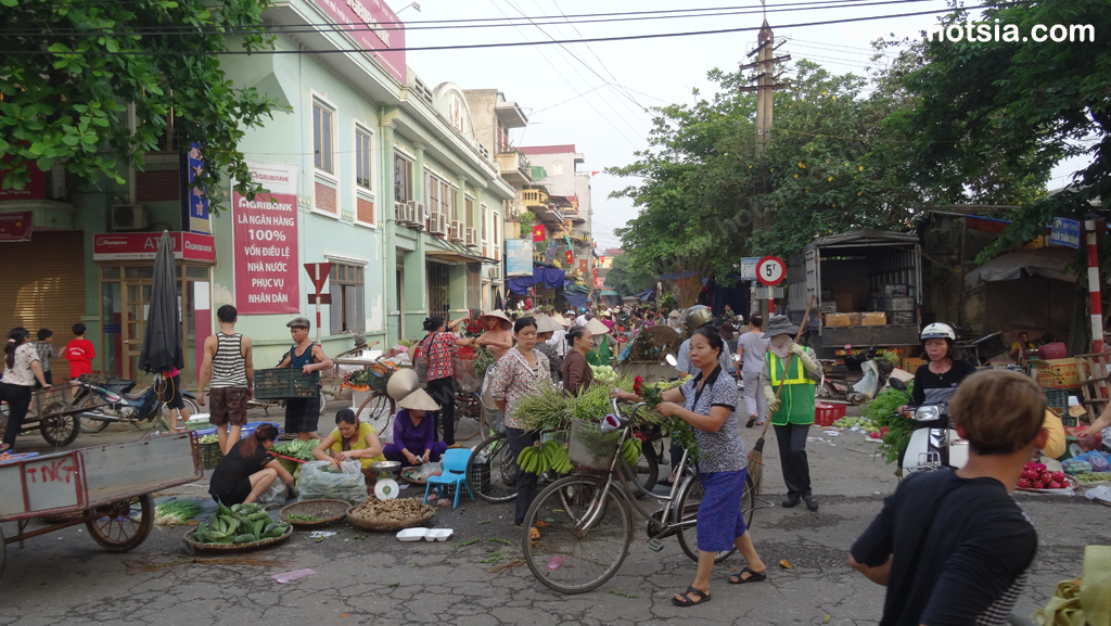 จังหวัดเตวียนกวาง เวียดนาม ตลาดเช้าจังหวัดเตวียนกวาง