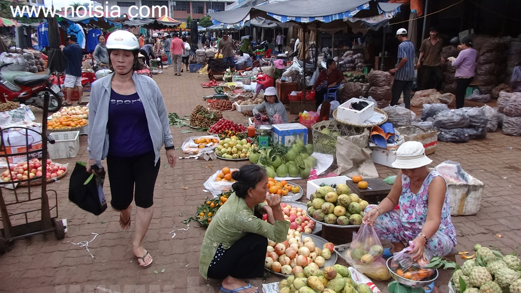 จังหวัดบ่าเสียะ-หวุงเต่า ตลาดเช้าเมืองบ่าเสียะ
