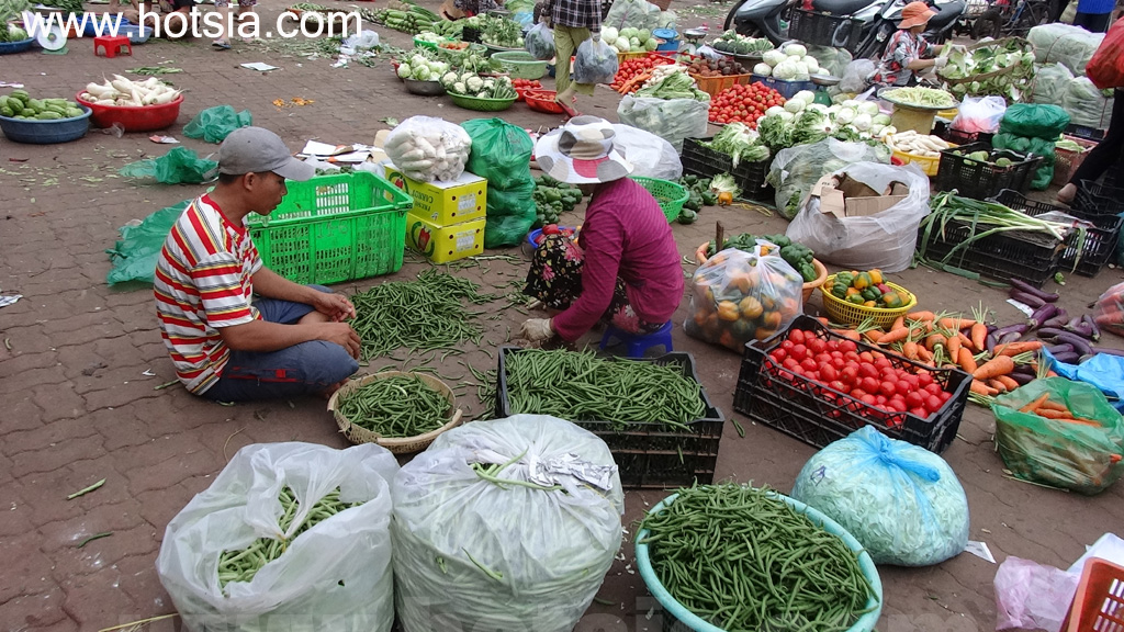 จังหวัดบ่าเสียะ-หวุงเต่า ตลาดเช้าเมืองบ่าเสียะ
