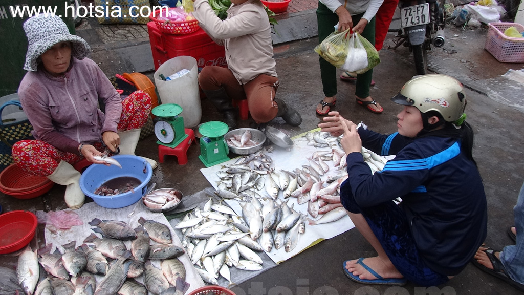 จังหวัดบ่าเสียะ-หวุงเต่า ตลาดเช้าเมืองบ่าเสียะ