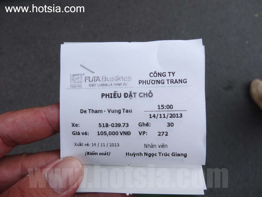 จังหวัดบ่าเสียะ-หวุงเต่า การเดินทางด้วยรถประจำทาง