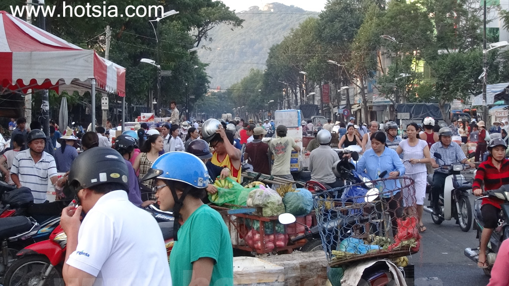 จังหวัดบ่าเสียะ-หวุงเต่า ตลาดเช้าหวุงเต่า