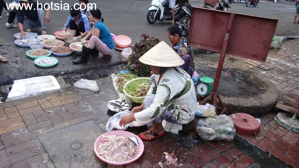 จังหวัดบ่าเสียะ-หวุงเต่า ตลาดเช้าหวุงเต่า