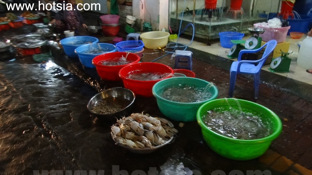 จังหวัดบ่าเสียะ-หวุงเต่า ตลาดอาหารทะเลกลางคืน