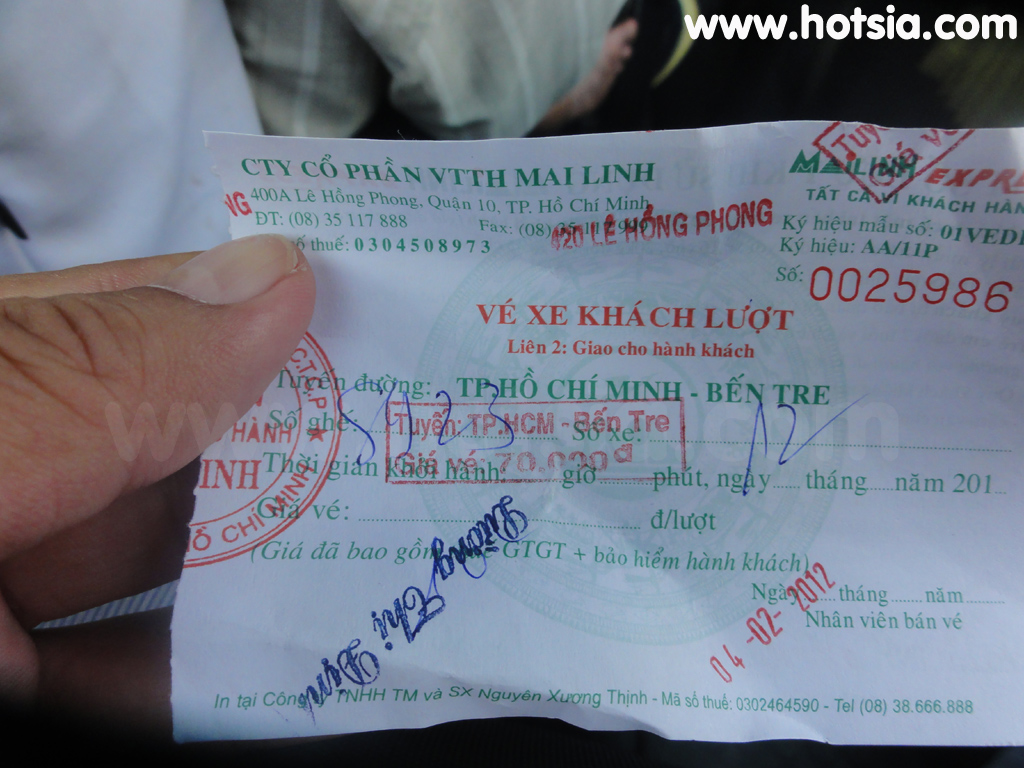 เบ๊นแตร (เบ๋นแตร) Ben Tre รถจากโฮจิมินห์ไปเบ๋นแตร(bus Ho chi minh to Ben tre)