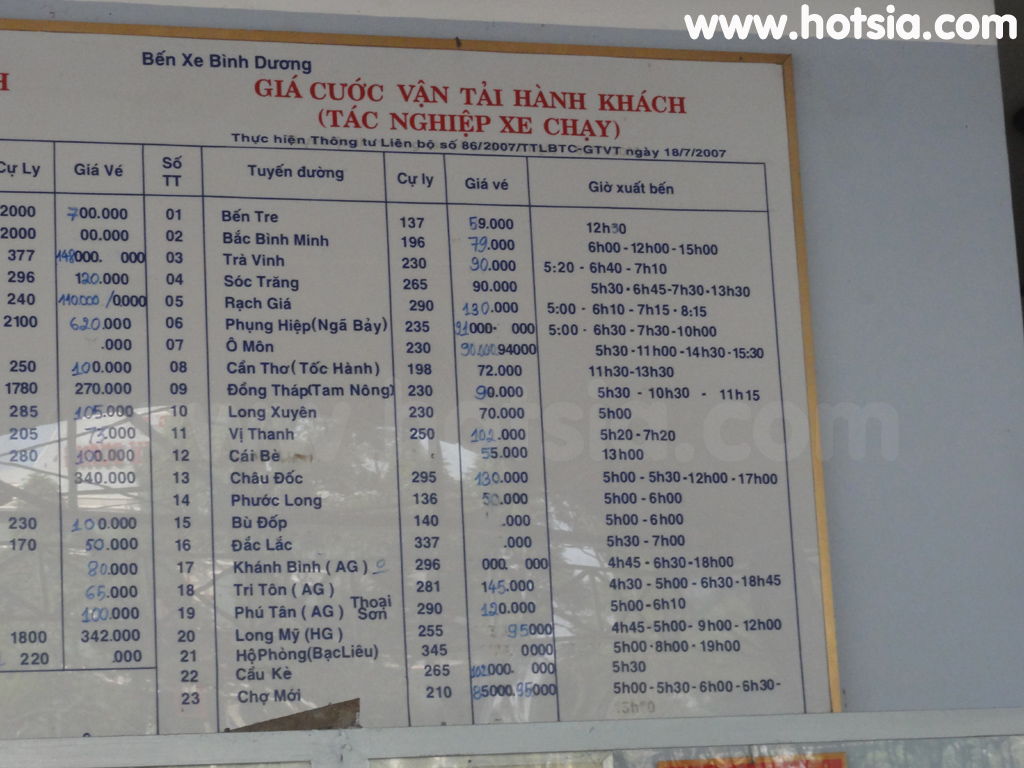 บิ่งเซือง Binh Duong สถานีขนส่งถูโด่วโมท(Thu dau mot bus station)