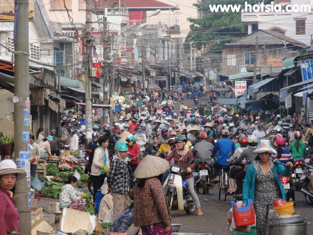 บิ่ญฟวก Binh Phuoc ตลาดเมืองดองซอย(Dong xoai market)