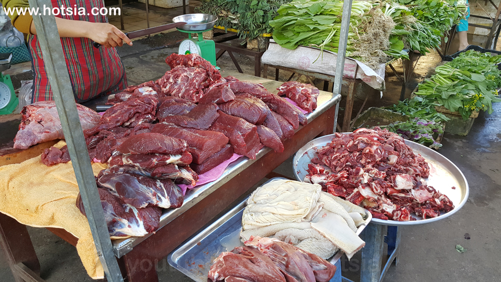เมืองด่งซอย(Dong Xoai) จังหวัดบิ่ญเฟือก(Binh Phuoc) ตลาดเช้าด่งซอย(Dong Xoai morning market 2016)