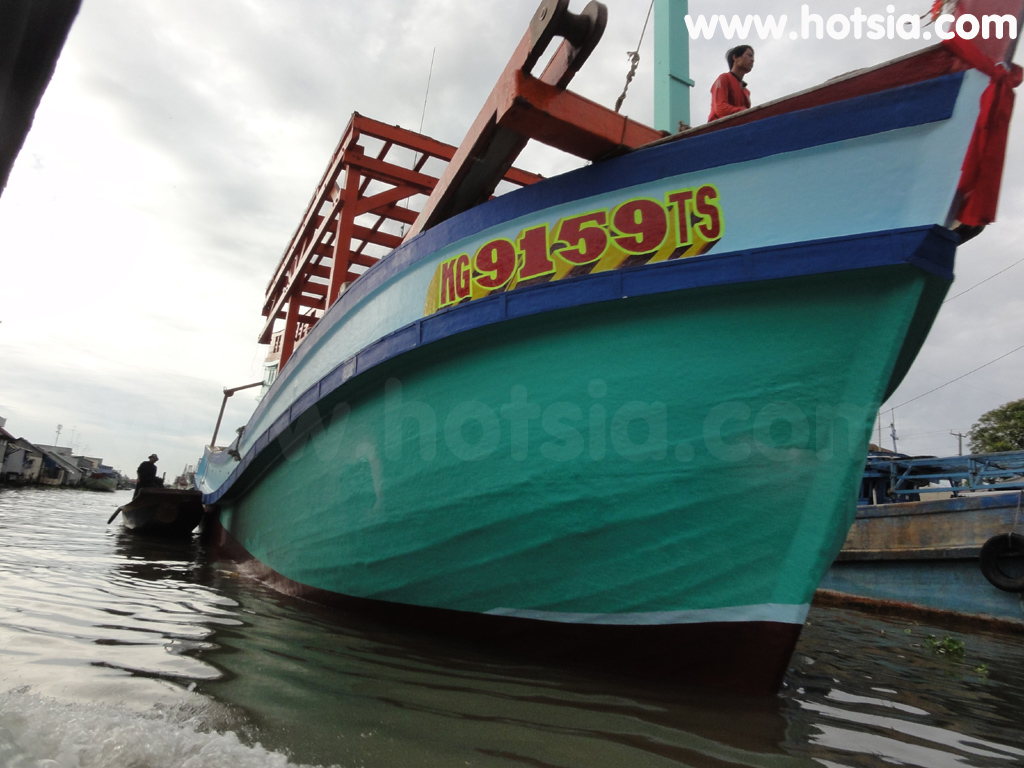 จังหวัดกาเมา(Ca Mau) เรือจากลักย้าไปกาเมา (Boat from Rach Gia to Ca Mau)