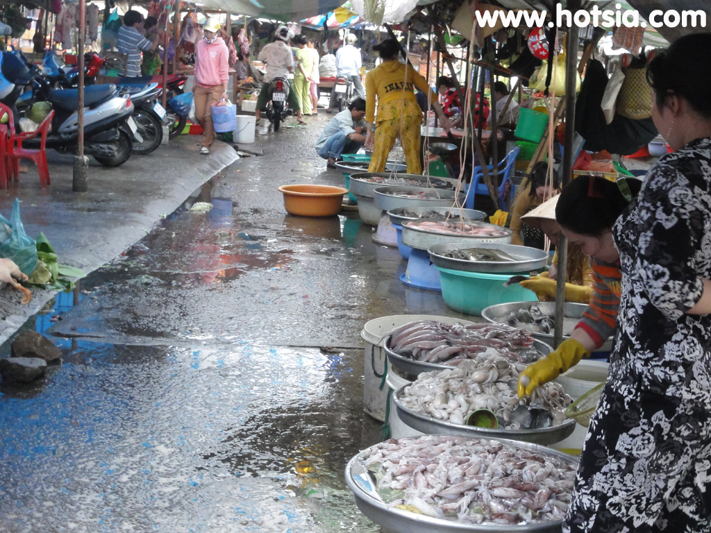 จังหวัดก่าเมา(Ca Mau vietnam) ตลาดกาเมา