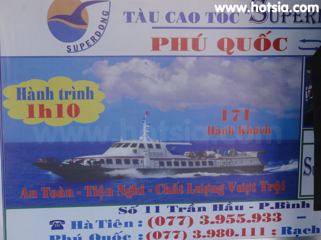 เมืองห่าเทียน เรือจากห่าเทียนไปเกาะฟู้ก๊วก