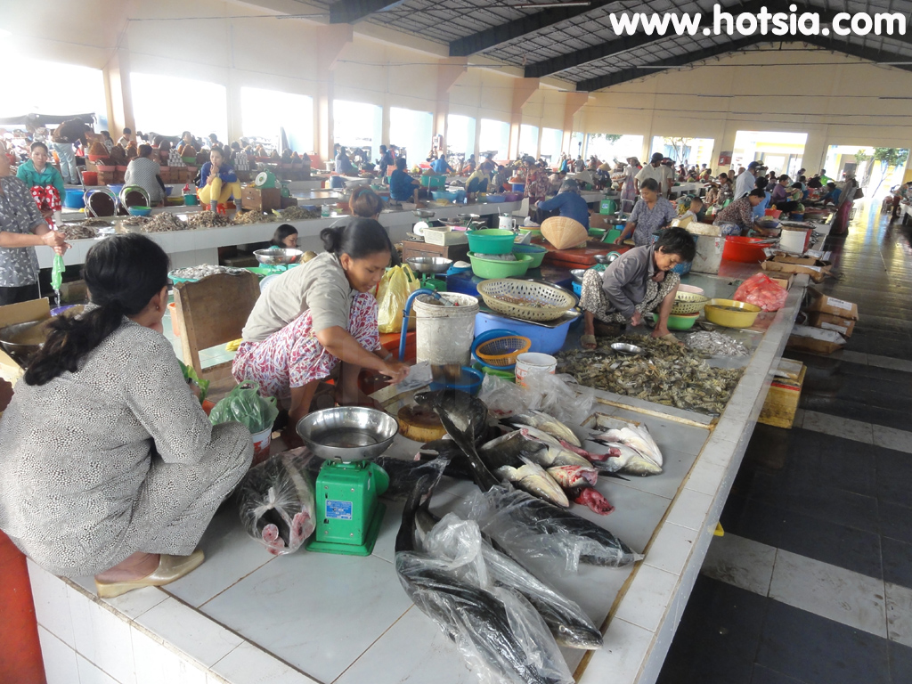 เมืองห่าเทียน ตลาดปลาเมืองห่าเทียน เวียดนาม
