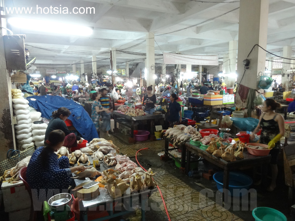 จังหวัดนิงถ่วน ตลาดเช้าฟานราง เวียดนาม