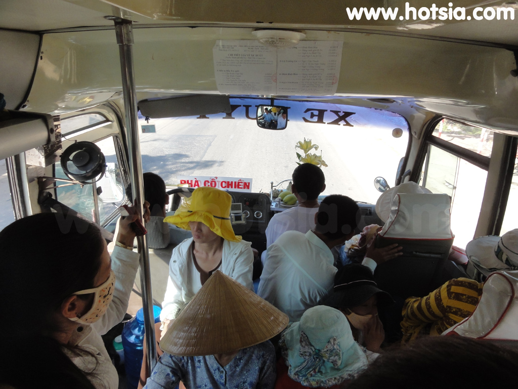 หมีเทอ My Tho รถจากเบ๊นแตรไปหมีเทอ bus Ben Tre to My Tho