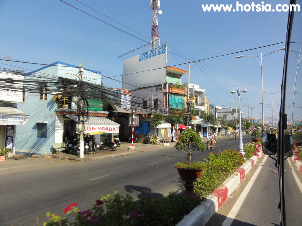 หมีเทอ My Tho รถจากเบ๊นแตรไปหมีเทอ bus Ben Tre to My Tho