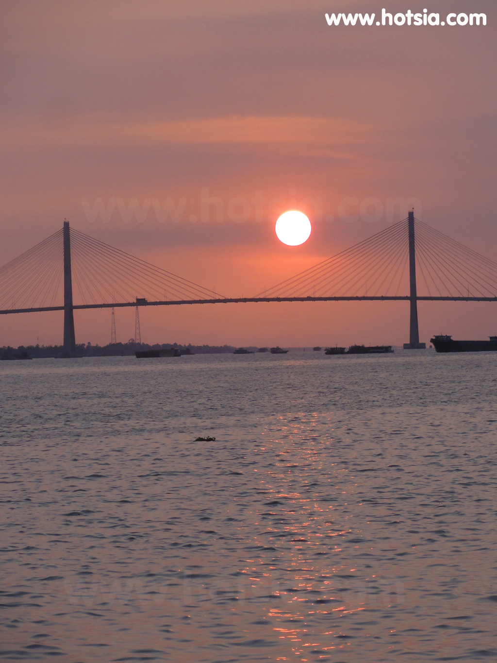 เตี่ยนยาง Tien Giang อาทิตย์ตกที่หมีเทอ จังหวัดเตี่ยนยาง(sun set my tho)