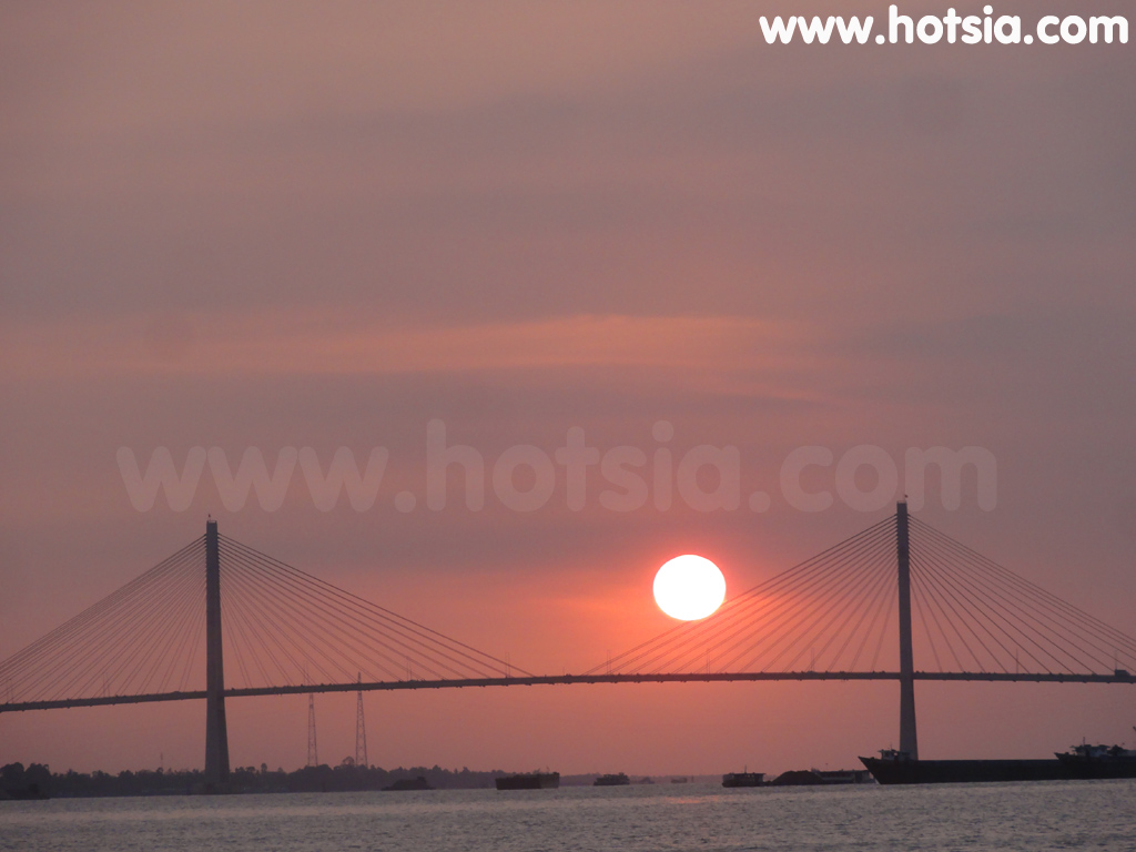 เตี่ยนยาง Tien Giang อาทิตย์ตกที่หมีเทอ จังหวัดเตี่ยนยาง(sun set my tho)